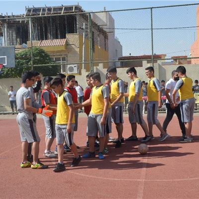 ZAKHO IS GR.5 TO GR.6 STUDENTS ENJOY A FOOTBALL COMPETITION